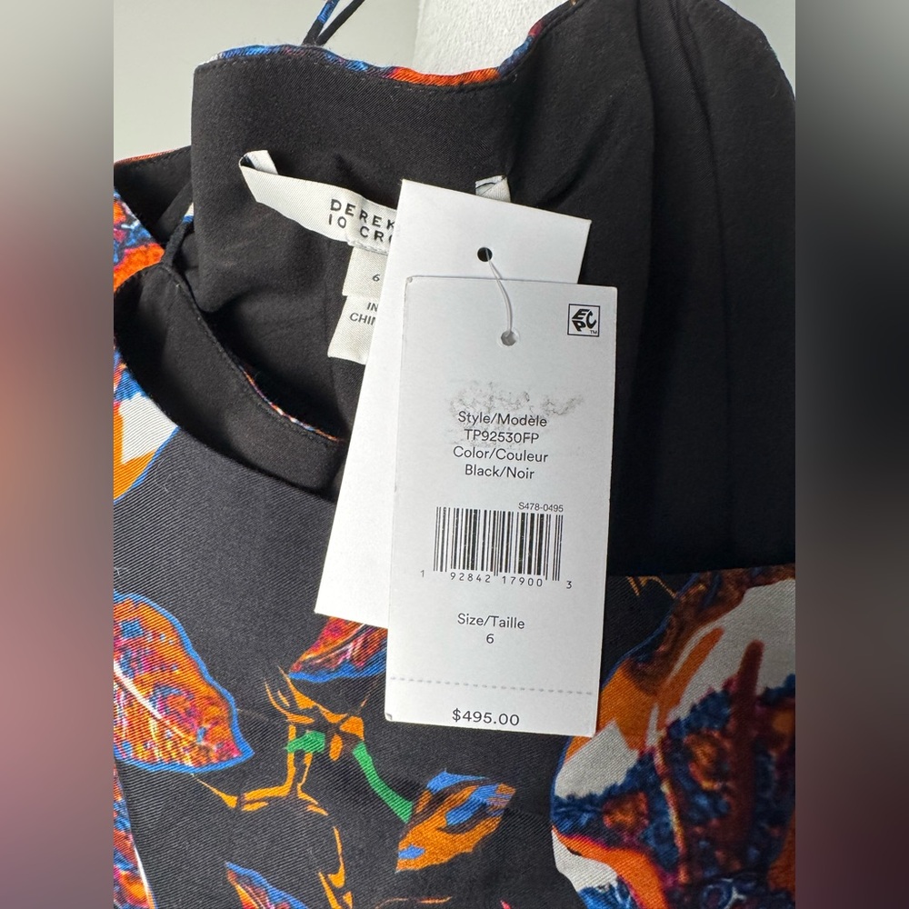 ❌SOLD❌Derek Lam 10 Crosby Floral Camisole Flounce Twist Slip Mini Dress - Picture 7 of 10